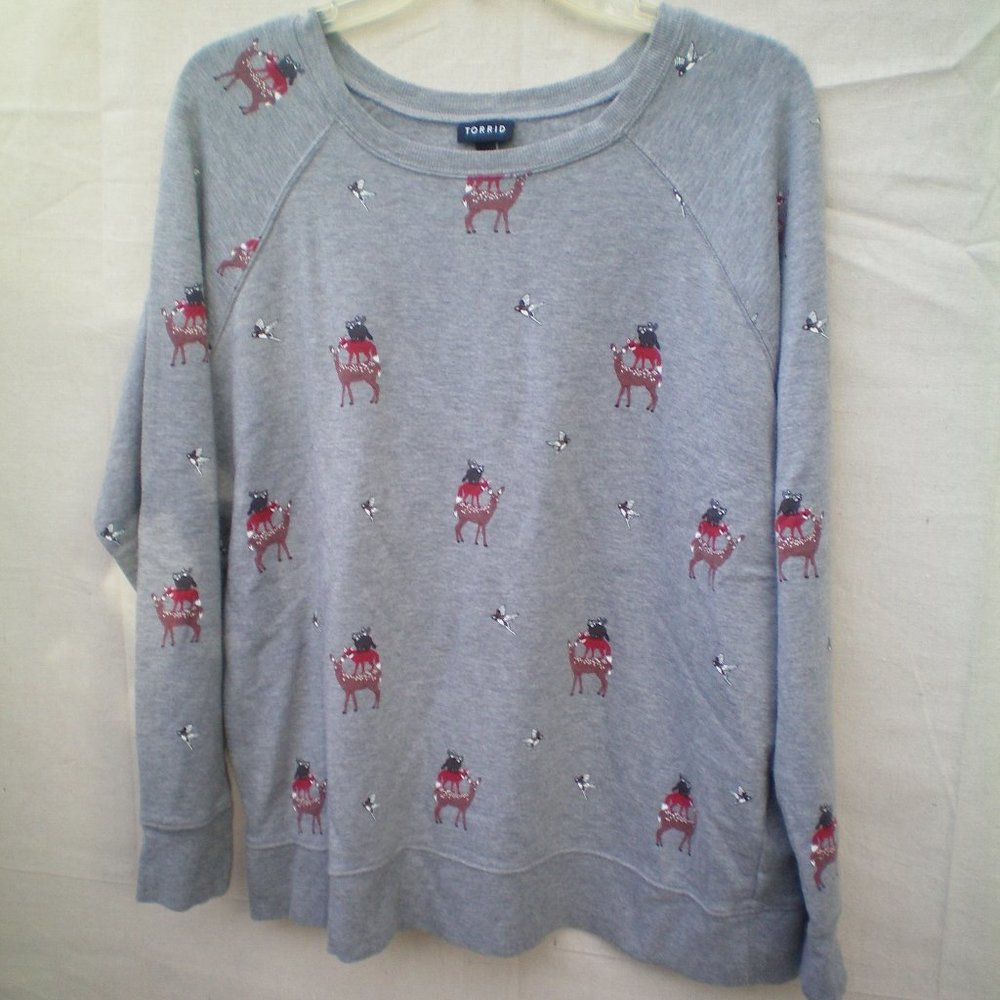 TORRID Xmas SWEATER PULLOVER LONG SLEEVE KNIT TOP